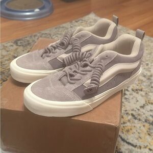 GREy knu school vans grey
